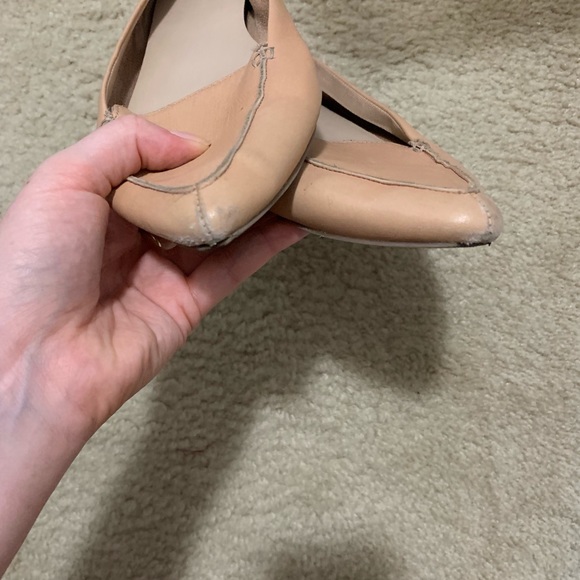 Leather beige flats - Picture 5 of 6